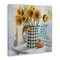 Stupell Industries Morning Reflections Sunflower Impressionism Canvas By Linda Sperruzzi